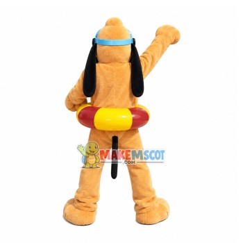 Diving Pluto Dog Mascot Costume