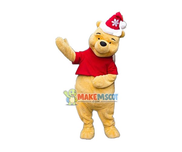 Lovely Christmas Winnie the Pooh Mascot Costume