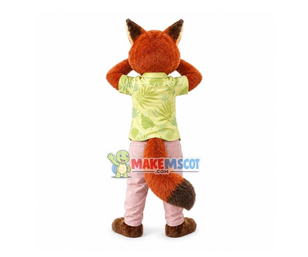 Superb Zootopia Nick Wilde Fox Mascot Costume Superb Zootopia Nick Wilde Fox Mascot Costume