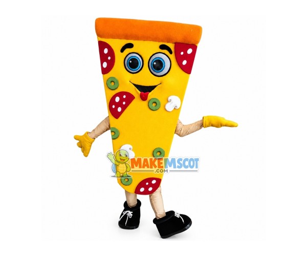Friendly Lightweight Pizza Mascot Costume Friendly Lightweight Pizza Mascot Costume