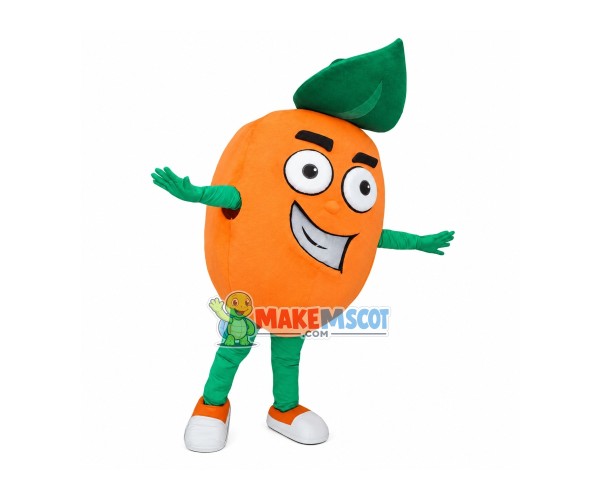 Superb Orange Mascot Costume Superb Orange Mascot Costume