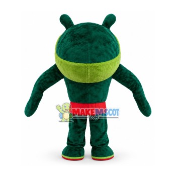 Green Big Mouth Monster Mascot Costume Green Big Mouth Monster Mascot Costume