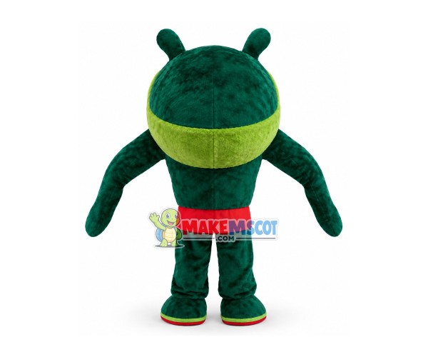 Green Big Mouth Monster Mascot Costume Green Big Mouth Monster Mascot Costume