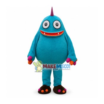 Blue Snow Monster Mascot Costume Blue Snow Monster Mascot Costume