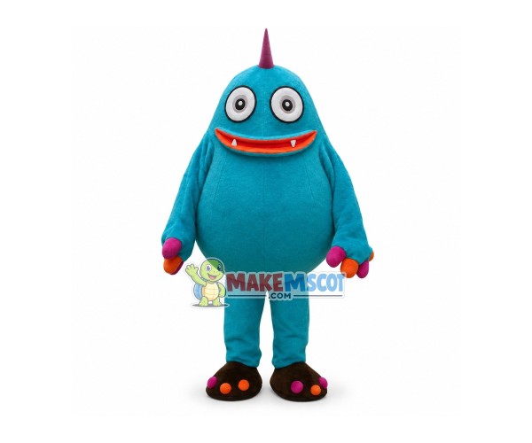 Blue Snow Monster Mascot Costume Blue Snow Monster Mascot Costume