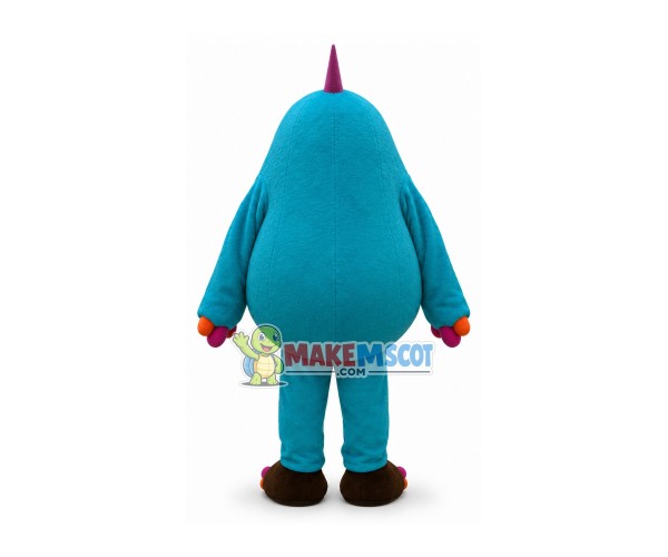 Blue Snow Monster Mascot Costume Blue Snow Monster Mascot Costume