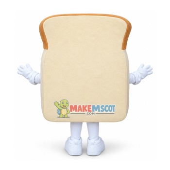 Happy Lightweight Bread Mascot Costume Happy Lightweight Bread Mascot Costume