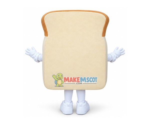 Happy Lightweight Bread Mascot Costume Happy Lightweight Bread Mascot Costume