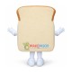 Happy Lightweight Bread Mascot Costume Happy Lightweight Bread Mascot Costume