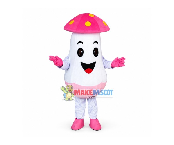 Superb Mushroom Mascot Costume Superb Mushroom Mascot Costume