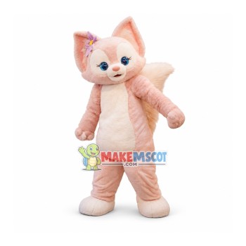 Pink Fox LinaBell Mascot Costume