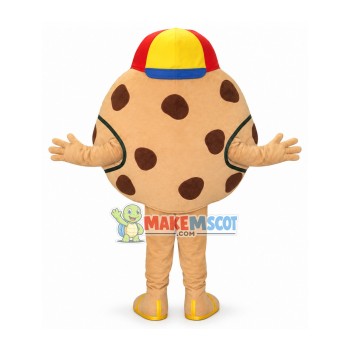 Friendly Cookie Mascot Costume Friendly Cookie Mascot Costume