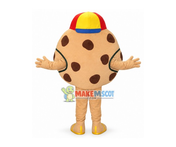 Friendly Cookie Mascot Costume Friendly Cookie Mascot Costume