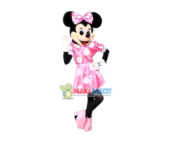 Mouse Clubhouse Regular Pink Miss Mouse Minnie Mascot Costume Mouse Clubhouse Regular Pink Miss Mouse Minnie Mascot Costume
