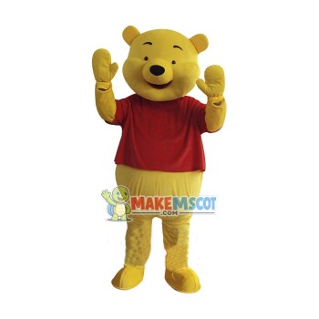 Winnie the Pooh Mascot Adult Costume Free Shipping