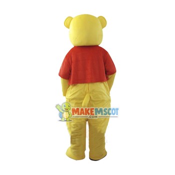 Winnie the Pooh Mascot Adult Costume Free Shipping