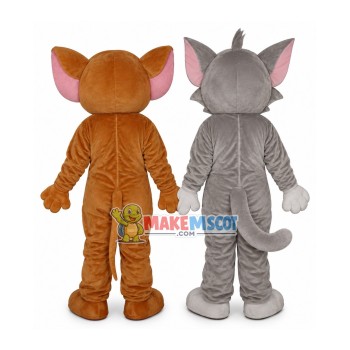 Jerry Mouse & Tom Cat costume Cartoon Mascot Costume Free Shipping Jerry Mouse & Tom Cat costume Cartoon Mascot Costume Free Shipping