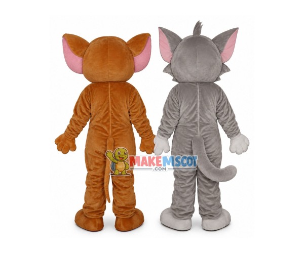 Jerry Mouse & Tom Cat costume Cartoon Mascot Costume Free Shipping Jerry Mouse & Tom Cat costume Cartoon Mascot Costume Free Shipping