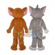Jerry Mouse & Tom Cat costume Cartoon Mascot Costume Free Shipping Jerry Mouse & Tom Cat costume Cartoon Mascot Costume Free Shipping