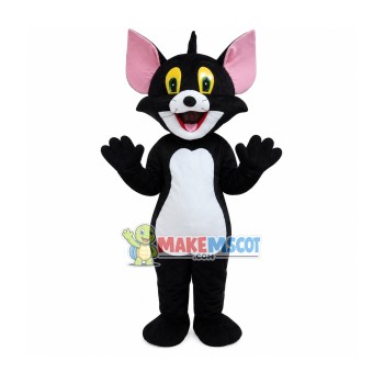 Black Tom Cat costume Cartoon Mascot Costume Free Shipping