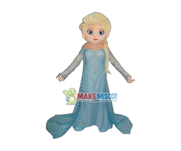 Princess Elsa Mascot Costume Princess Elsa Mascot Costume
