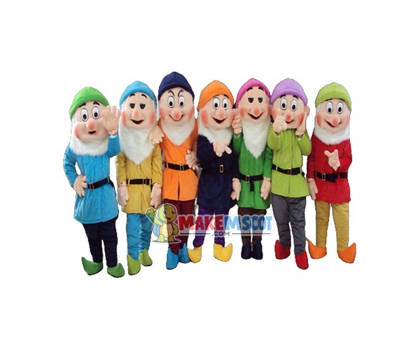Seven Dwarfs Mascot costume Seven Dwarfs Mascot costume