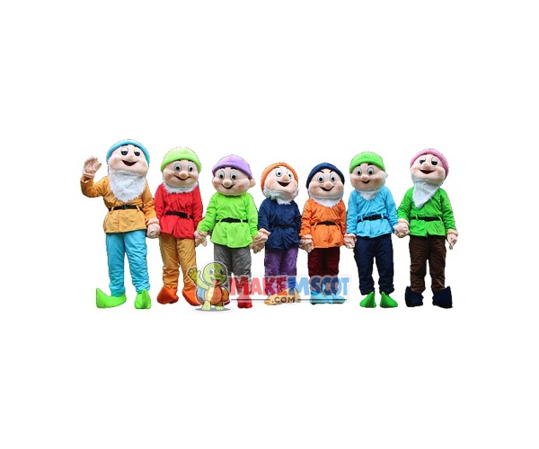 Seven Dwarfs Mascot costume Seven Dwarfs Mascot costume
