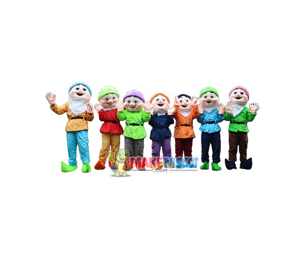 Seven Dwarfs Mascot costume Seven Dwarfs Mascot costume