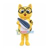 Yellow Cat Mascot Adult Costume Free Shipping
