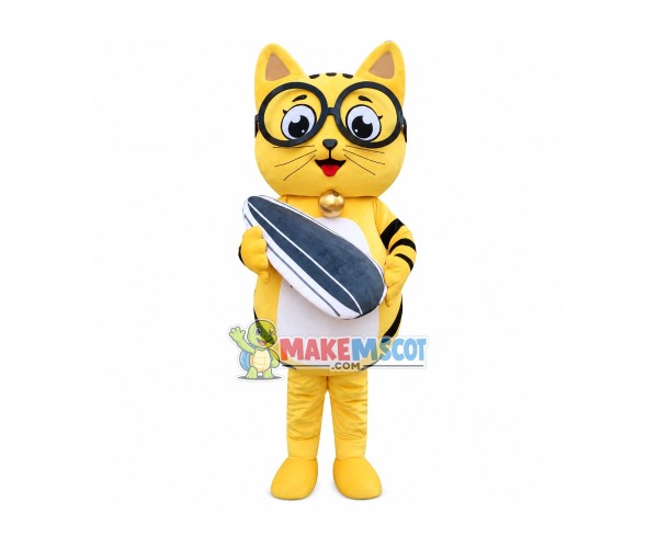 Yellow Cat Mascot Adult Costume Free Shipping Yellow Cat Mascot Adult Costume Free Shipping