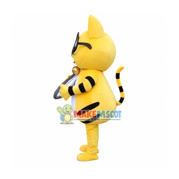 Yellow Cat Mascot Adult Costume Free Shipping Yellow Cat Mascot Adult Costume Free Shipping