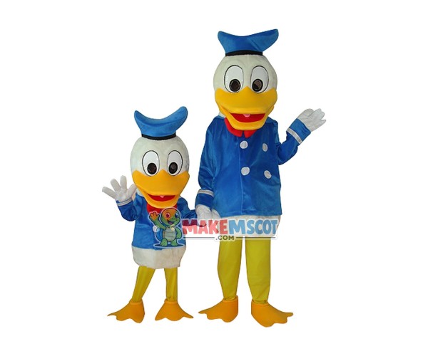 Child and Adult Donald Duck Plush Mascot Costume Free Shipping