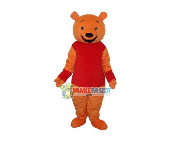 Leisure Winnie the Pooh Mascot Adult Costume Free Shipping