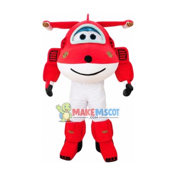 Super Wings Cartoon Jett Mascot Costume