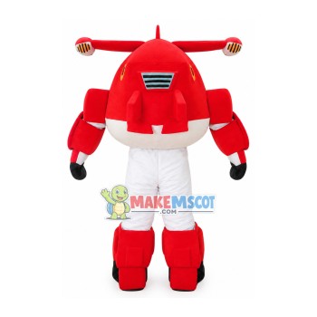 Super Wings Cartoon Jett Mascot Costume Super Wings Cartoon Jett Mascot Costume
