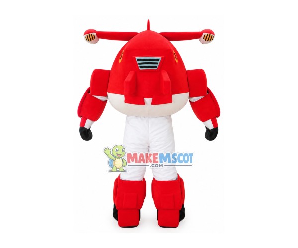Super Wings Cartoon Jett Mascot Costume Super Wings Cartoon Jett Mascot Costume