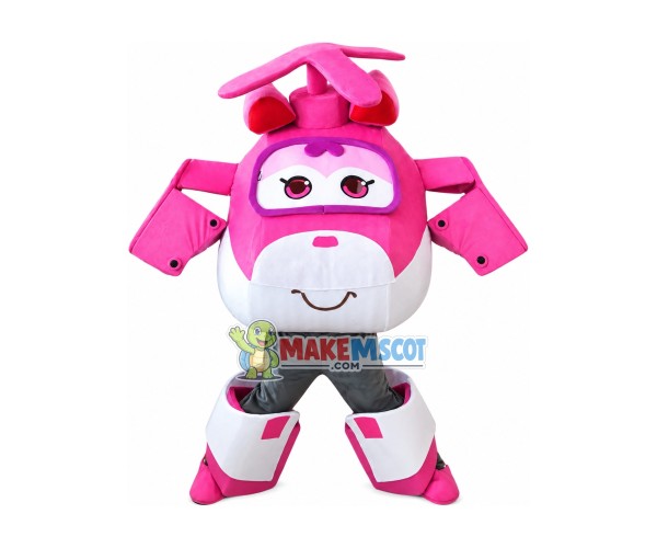 Super Wings Cartoon Dizzy Mascot Costume Super Wings Cartoon Dizzy Mascot Costume