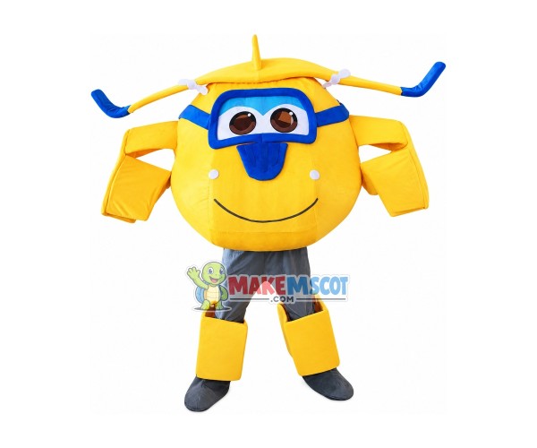 Super Wings Cartoon Donnie Mascot Costume Super Wings Cartoon Donnie Mascot Costume