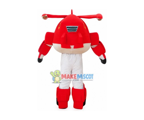 Super Wings Cartoon Jett Mascot Costume Super Wings Cartoon Jett Mascot Costume