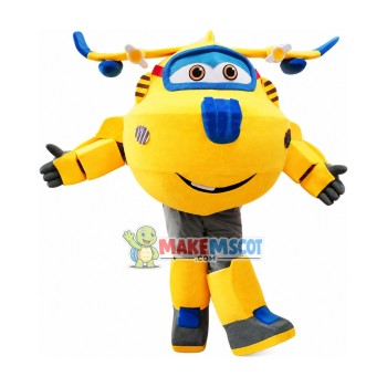 Super Wings Cartoon Cute Donnie Mascot Costume Super Wings Cartoon Cute Donnie Mascot Costume
