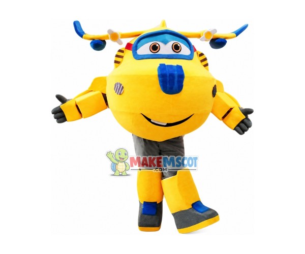 Super Wings Cartoon Cute Donnie Mascot Costume Super Wings Cartoon Cute Donnie Mascot Costume