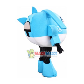 Super Wings Cartoon Light Blue Jerome Mascot Costume Super Wings Cartoon Light Blue Jerome Mascot Costume