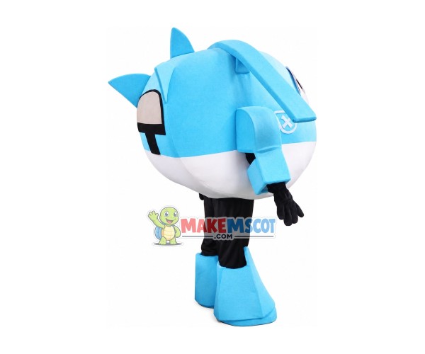 Super Wings Cartoon Light Blue Jerome Mascot Costume Super Wings Cartoon Light Blue Jerome Mascot Costume