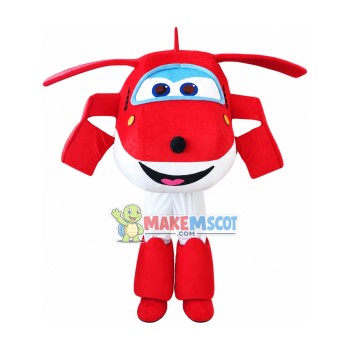 Super Wings Cartoon New Jett Mascot Costume Super Wings Cartoon New Jett Mascot Costume