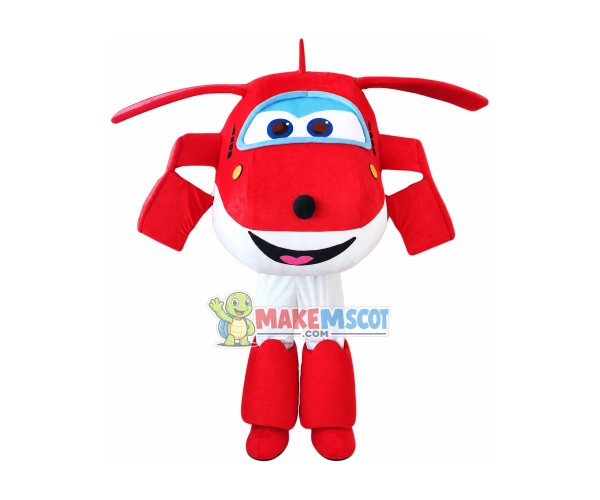 Super Wings Cartoon New Jett Mascot Costume Super Wings Cartoon New Jett Mascot Costume