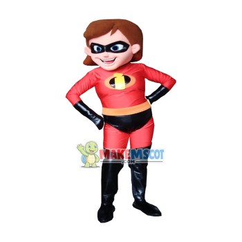 Elastigirl Mascot Costume Elastigirl Mascot Costume