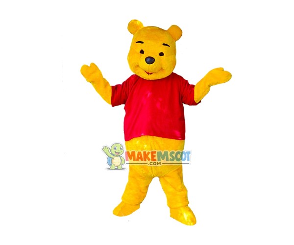 Winnie The Pooh High Quality Winnie Bear Mascot Costume Winnie The Pooh High Quality Winnie Bear Mascot Costume