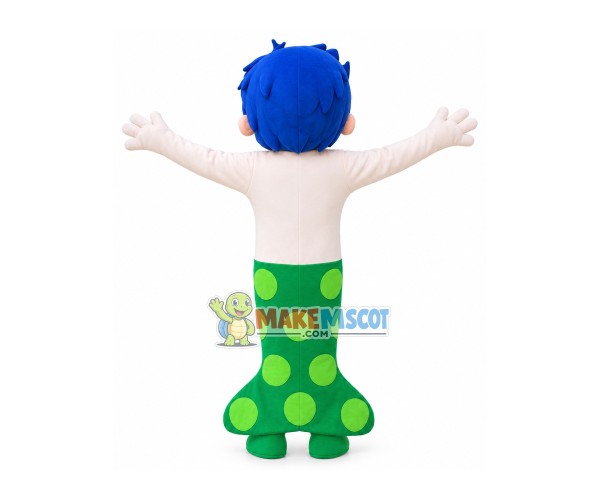 Blue Boy Mermaid Mascot Costume Blue Boy Mermaid Mascot Costume