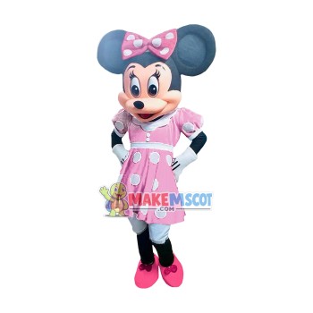 Mouse Clubhouse Pink Lady Mouse Minnie Mascot Costume Mouse Clubhouse Pink Lady Mouse Minnie Mascot Costume
