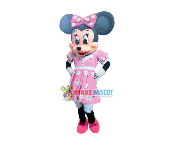 Mouse Clubhouse Pink Lady Mouse Minnie Mascot Costume Mouse Clubhouse Pink Lady Mouse Minnie Mascot Costume
